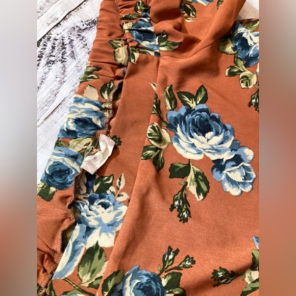 Altar’d State Dress Off the Shoulder Ruffle Sleeve Floral size L - Picture 2 of 7